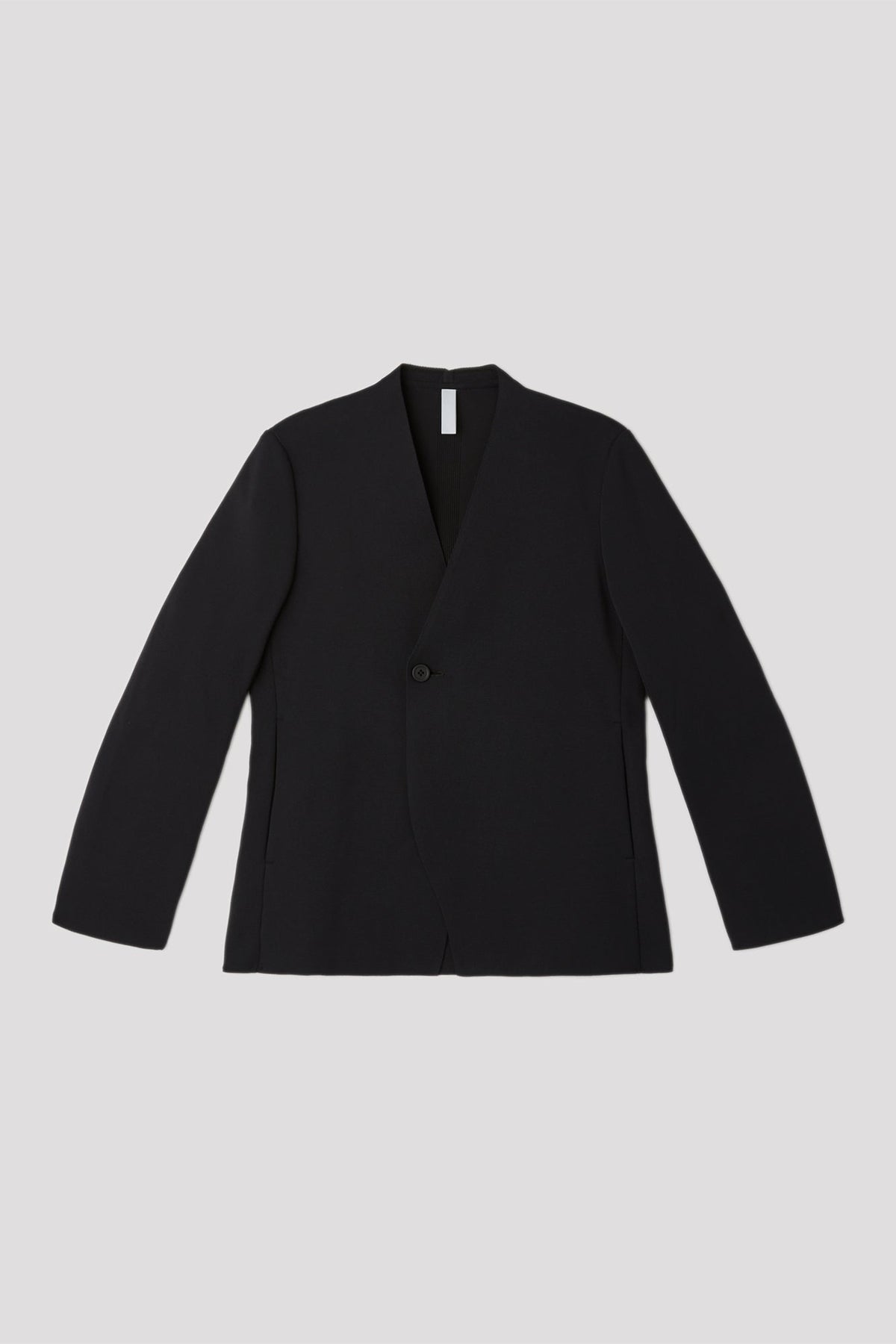 MILAN DOUBLE BREASTED COLLARLESS JACKET