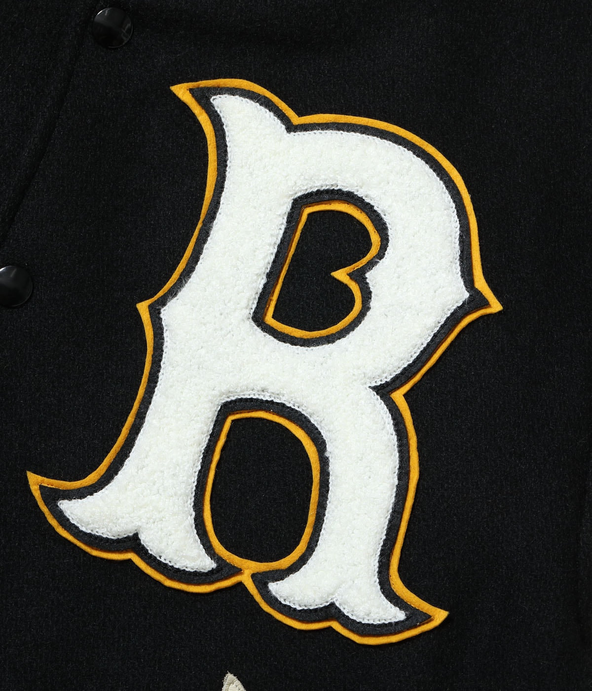 30oz. WOOL MELTON AWARD JACKET “ROARING TIGER” (BLACK)
