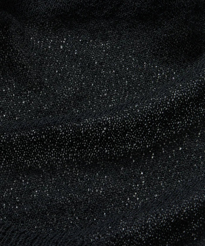 Dry Touch Boucle Yarn Knit Polo Shirt