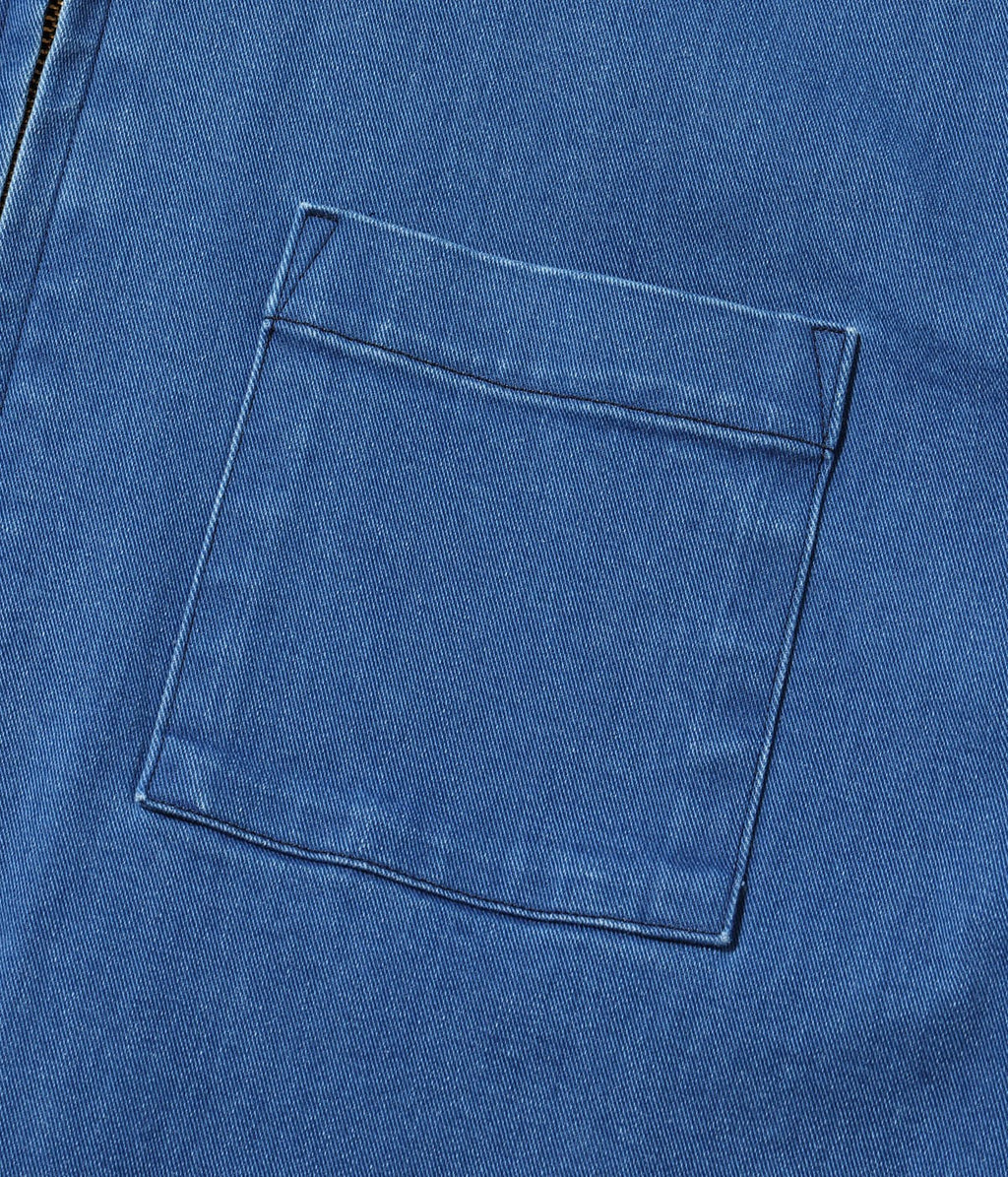 MODUCT CHINO DENIM SCRAB SHIRT with CRACK PRINT AGING MODEL