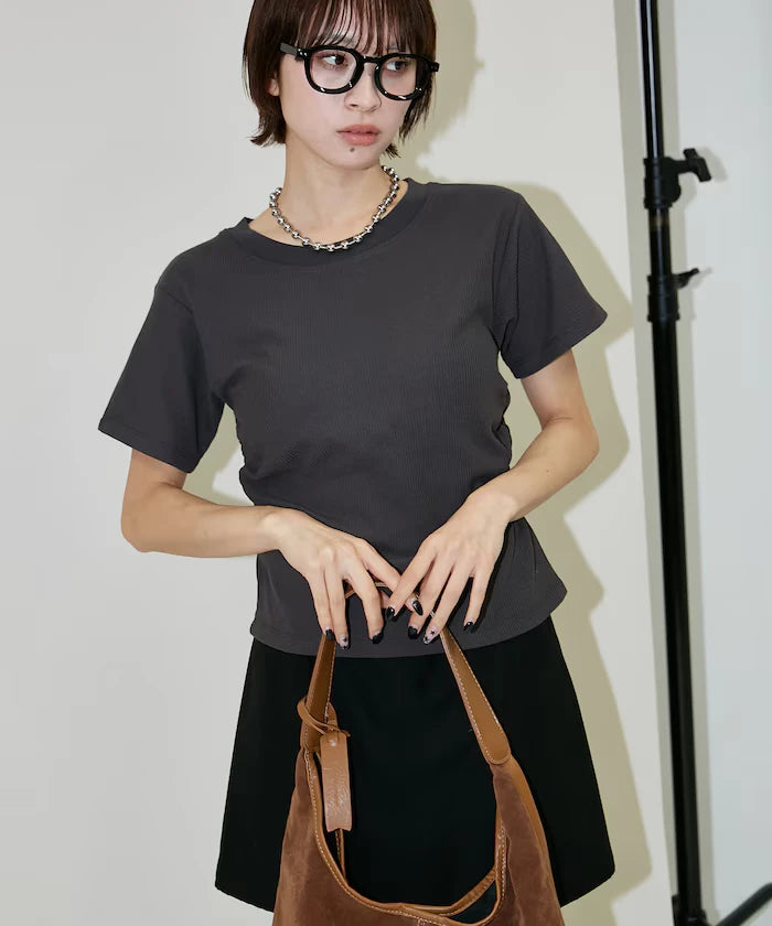 Light Waffle Waist Shirring T-Shirt Limited Edition