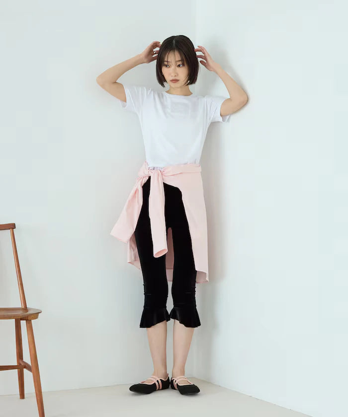 Lace Applique Cotton Modal T-Shirt