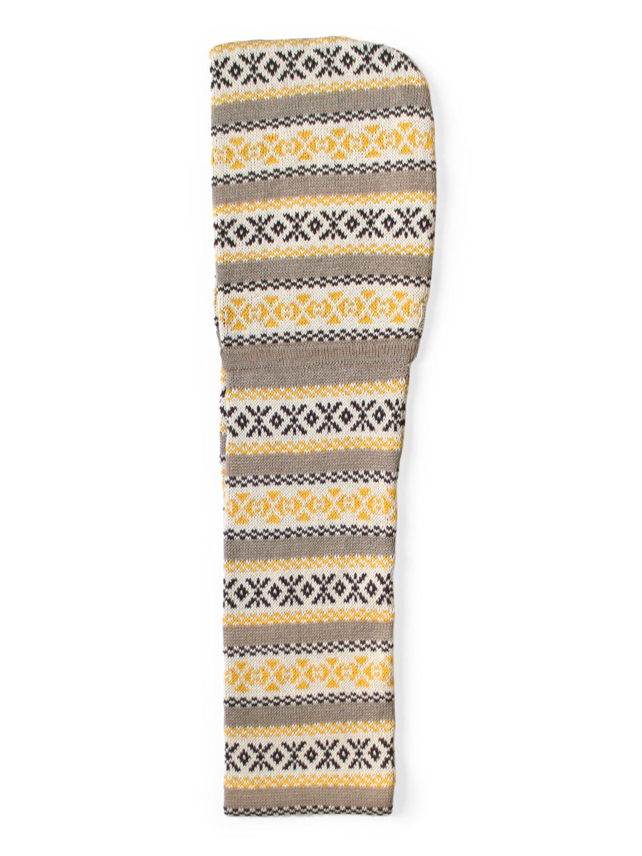 5G Wool Yellowknife Fair Isle Balaclava Scarf