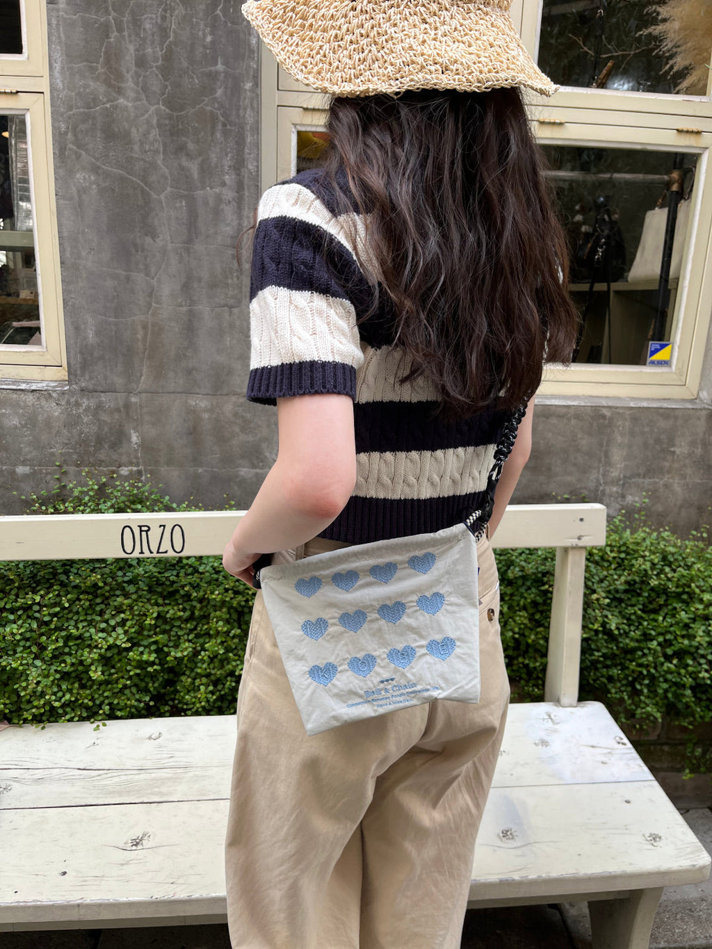 KOBE limited HEART (Kobe Limited Heart) Pouch #84 P/GRAY-301448