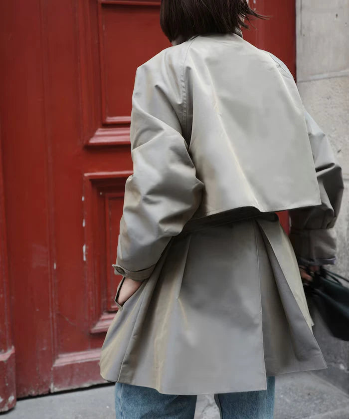 T/C Chambray Short Trench Coat