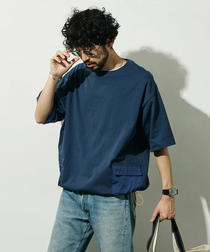 6 Ounce Side Pocket Spindle Short Sleeve T-Shirt / Big Silhouette
