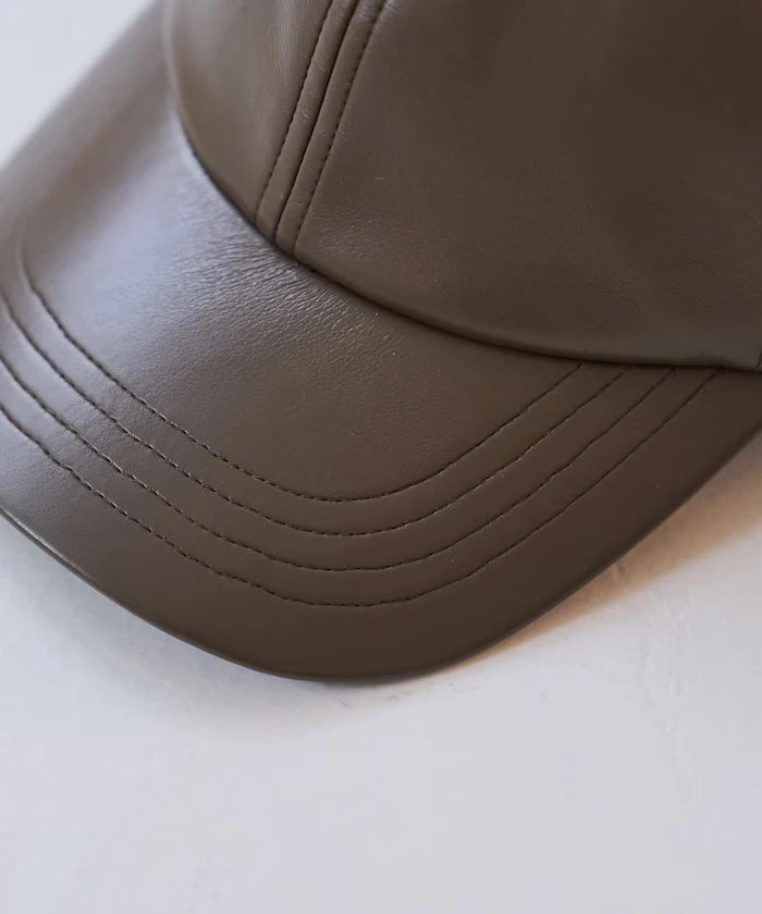 PU Ribbon Cap/Fake Leather Cap