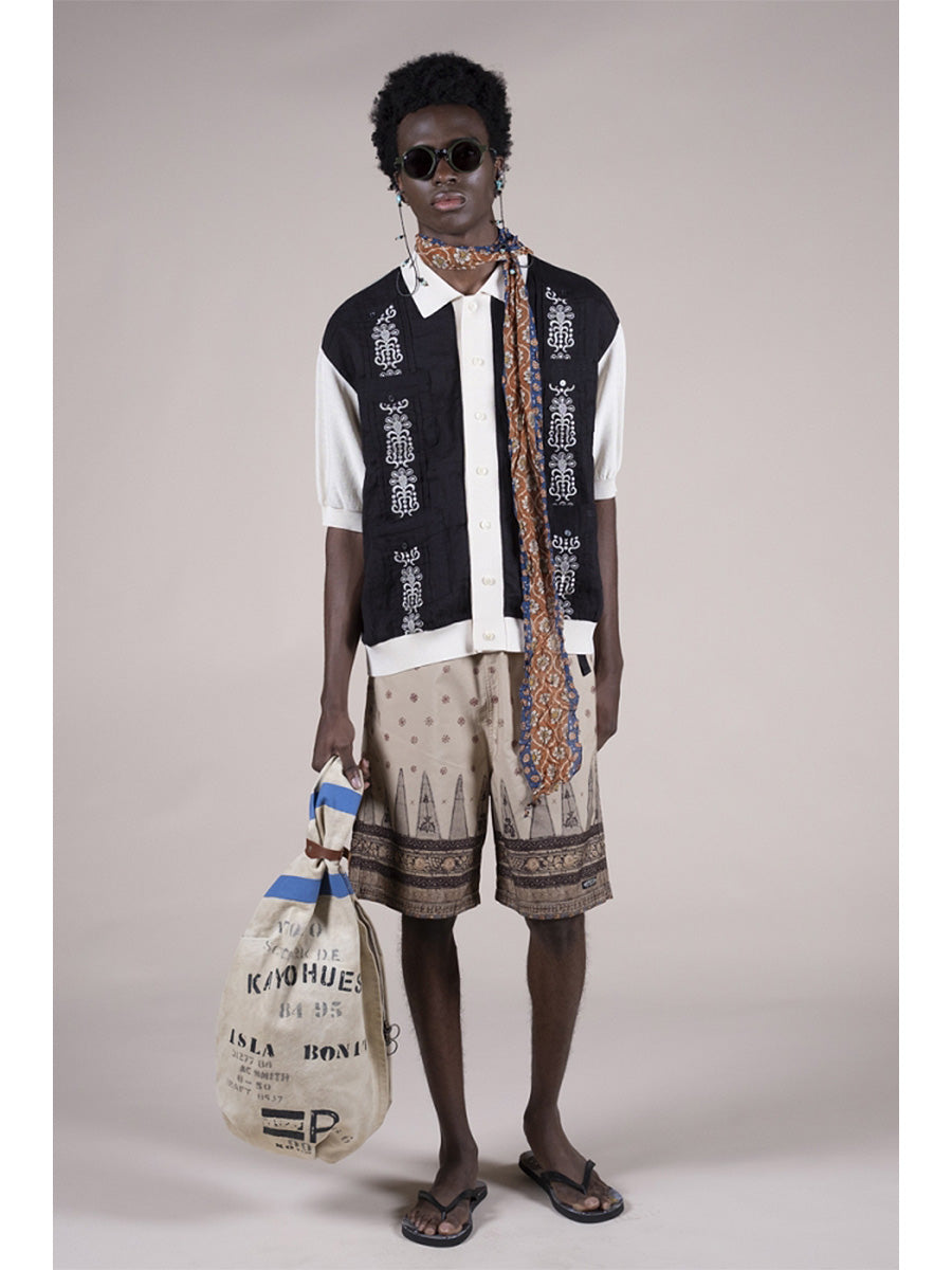 40/2 Coma Weather Printed Easy Short Pants