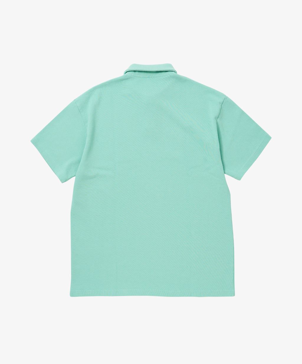 twisted pique polo mint