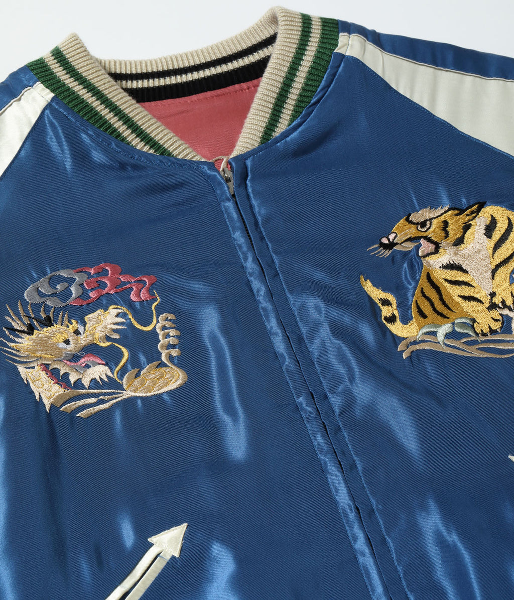 Early 1950s Style Acetate Souvenir Jacket “WHITE EAGLE” × “LANDSCAPE”