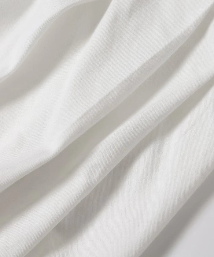 Organic Cotton Asymmetrical Draped Top