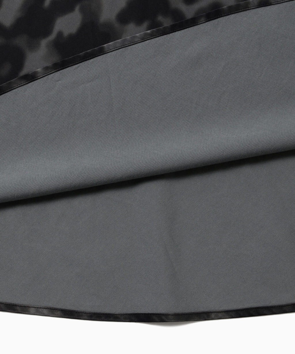 printed satin skirt (W)