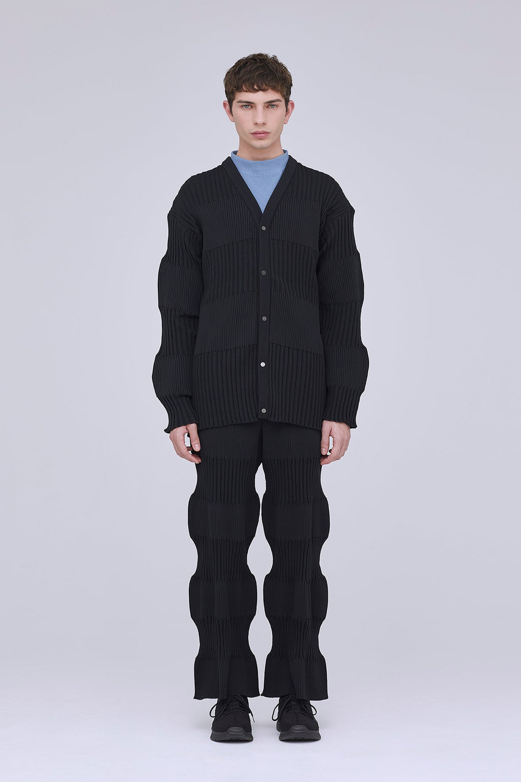 FLUTED CARDIGAN