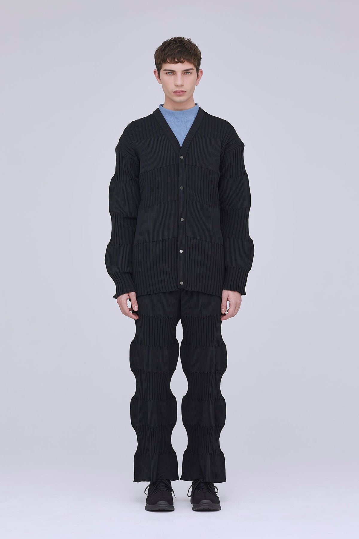 FLUTED CARDIGAN