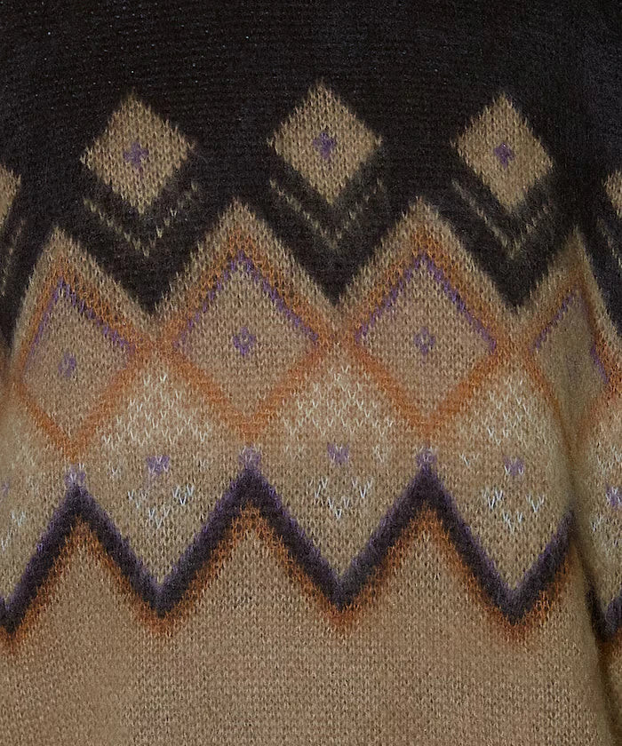 Jacquard Mohair Touch Knit Pullover Limited Edition
