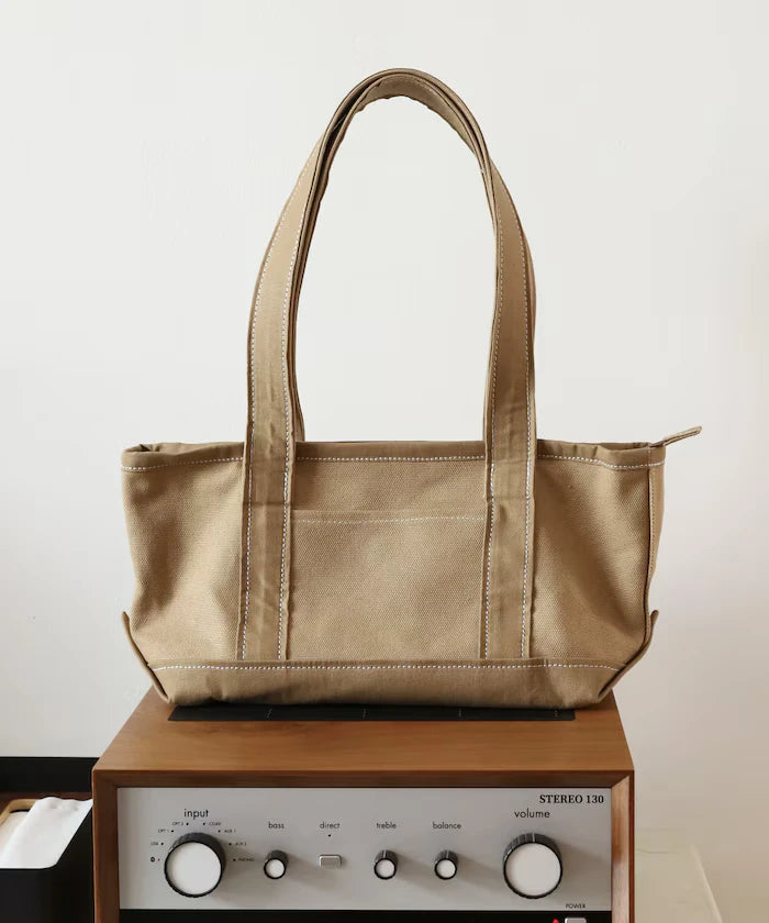 Wide Canvas Tote Bag