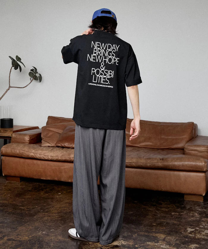 Love Pop Studio New Day Typography T-Shirt