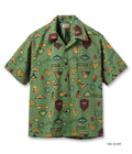 Cotton Herringbone Hawaiian Shirt "Insignia Of Army"