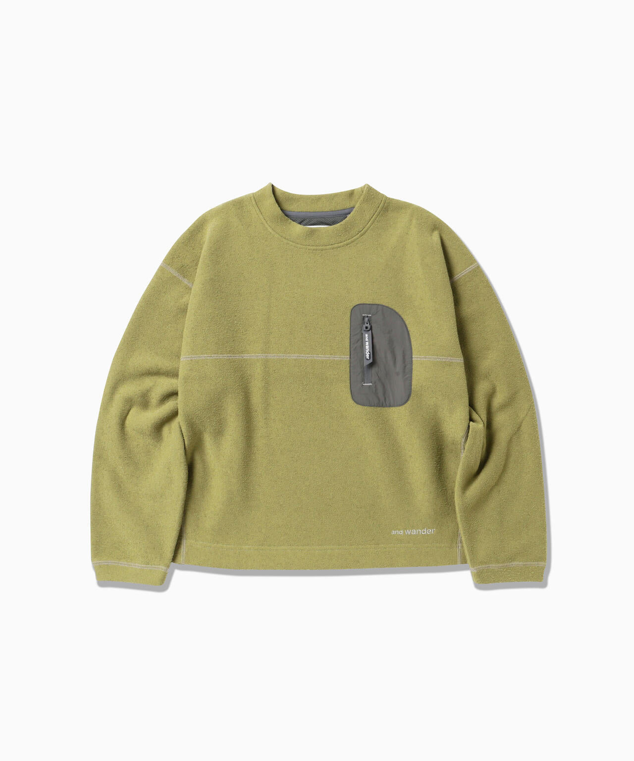 PE warm pile crew neck