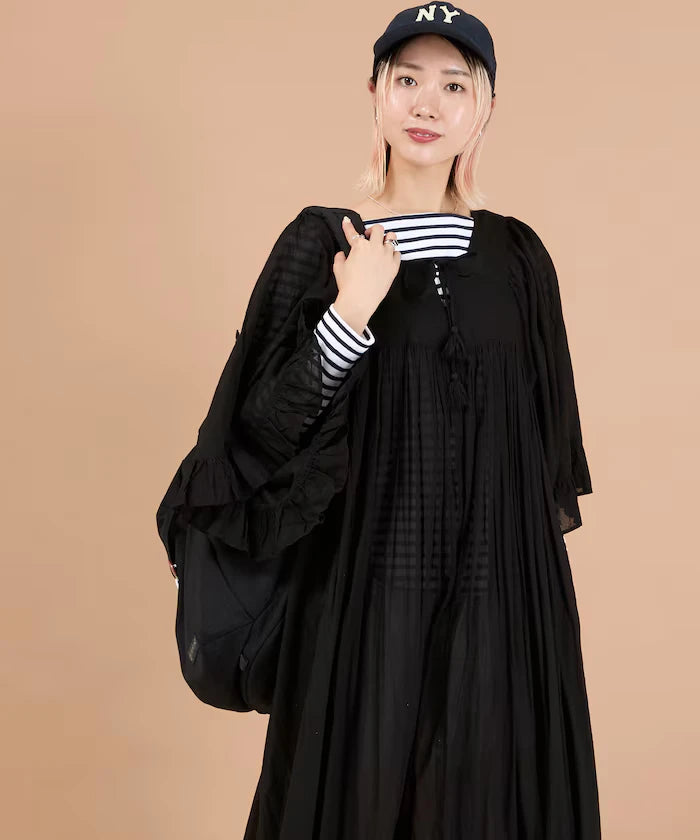 India Square Neck Frilled Dress