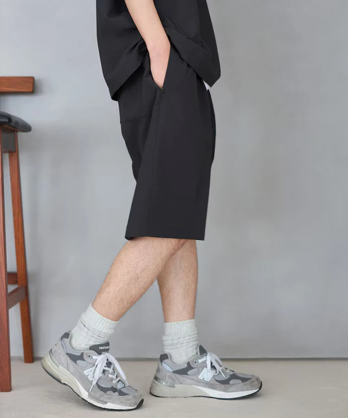 Functional Fabric Pullover Short Sleeve Shirt Set 3-piece Set / Washable / UV Cut / Quick Dry / Cool Touch