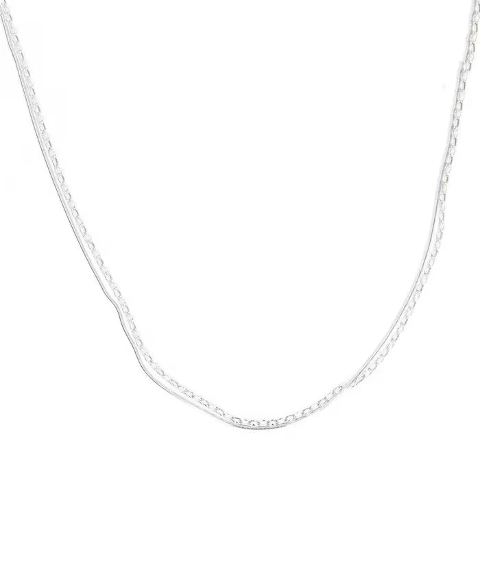 Long Double Chain Necklace
