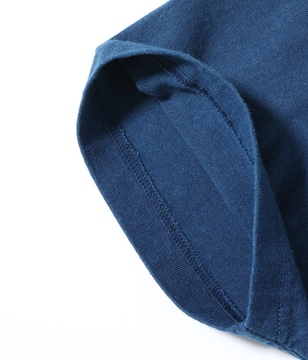 FICTION ROMANCE IDIGO DYE POCKET T-SHIRT