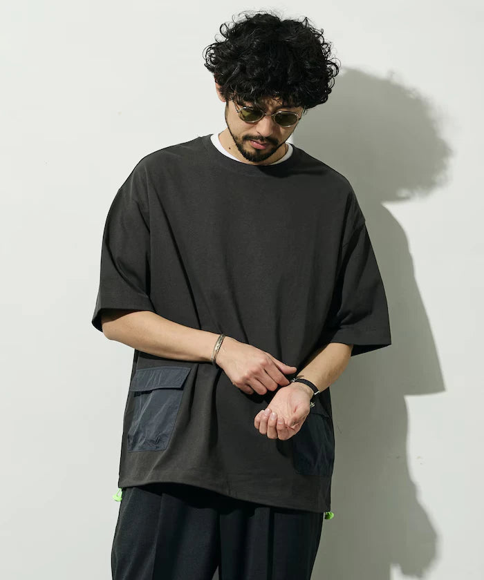 6 Ounce Side Pocket Spindle Short Sleeve T-Shirt / Big Silhouette