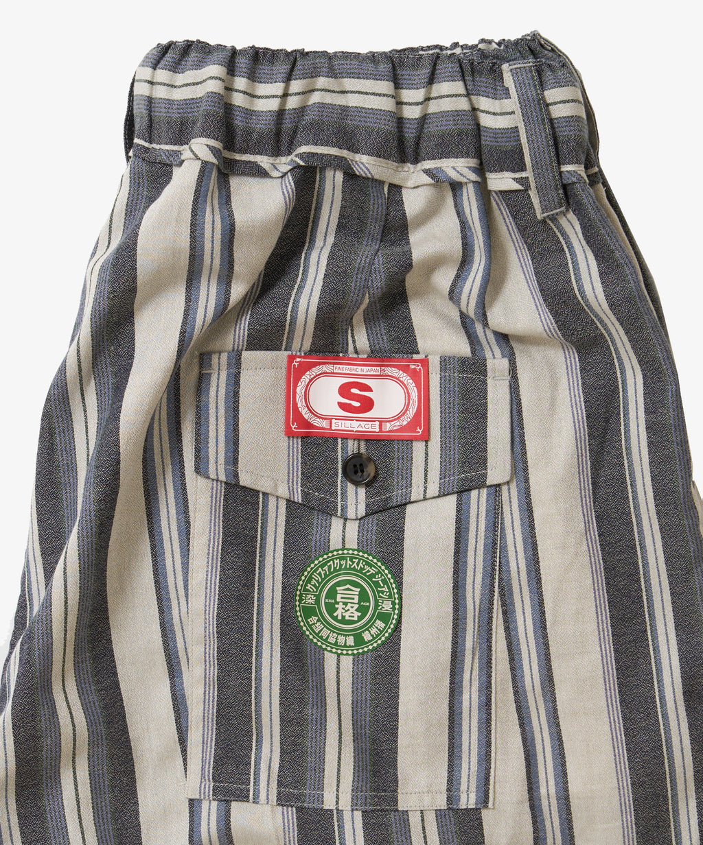 banshu ori hakama pants navy stripe