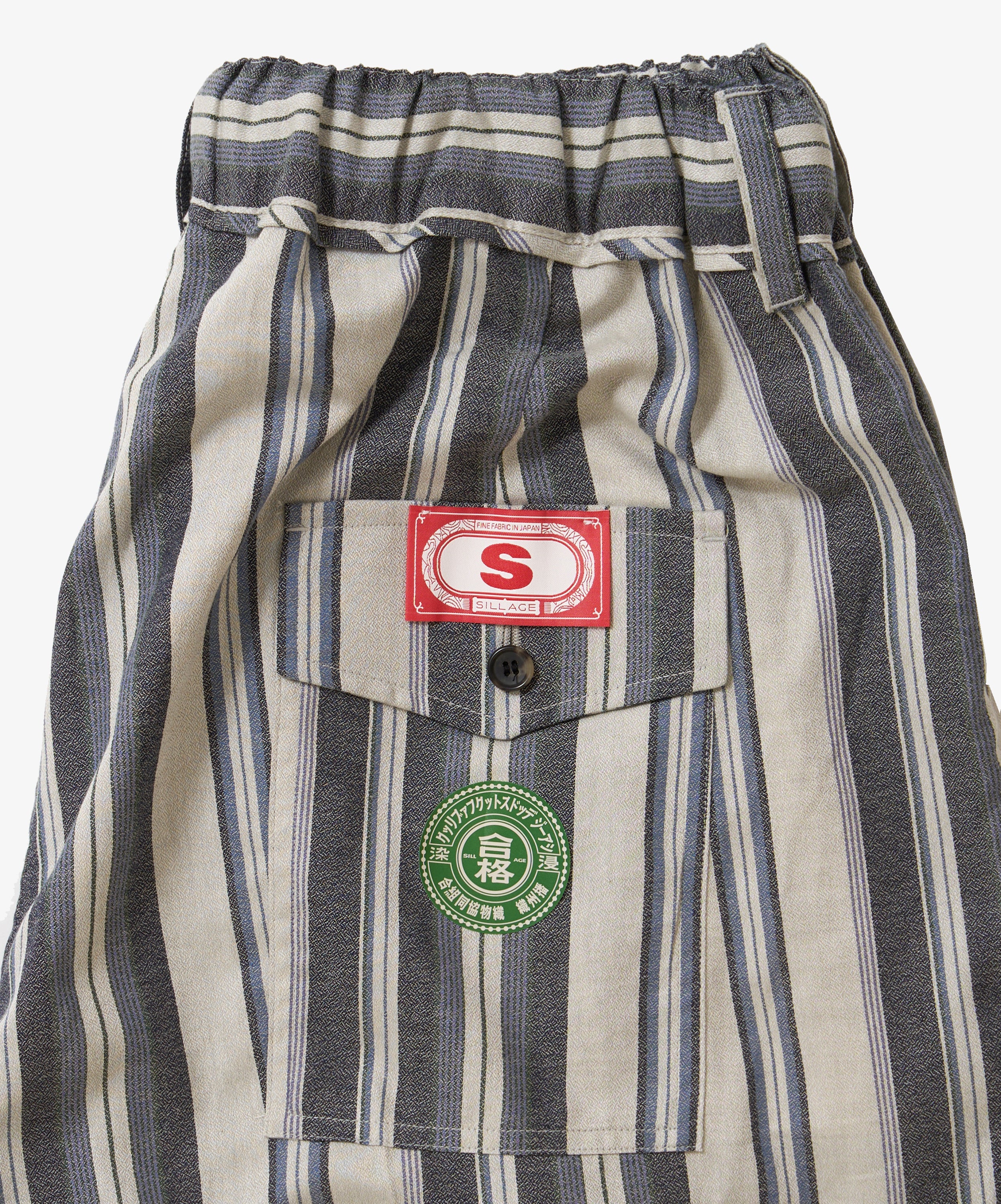 banshu ori hakama pants navy stripe
