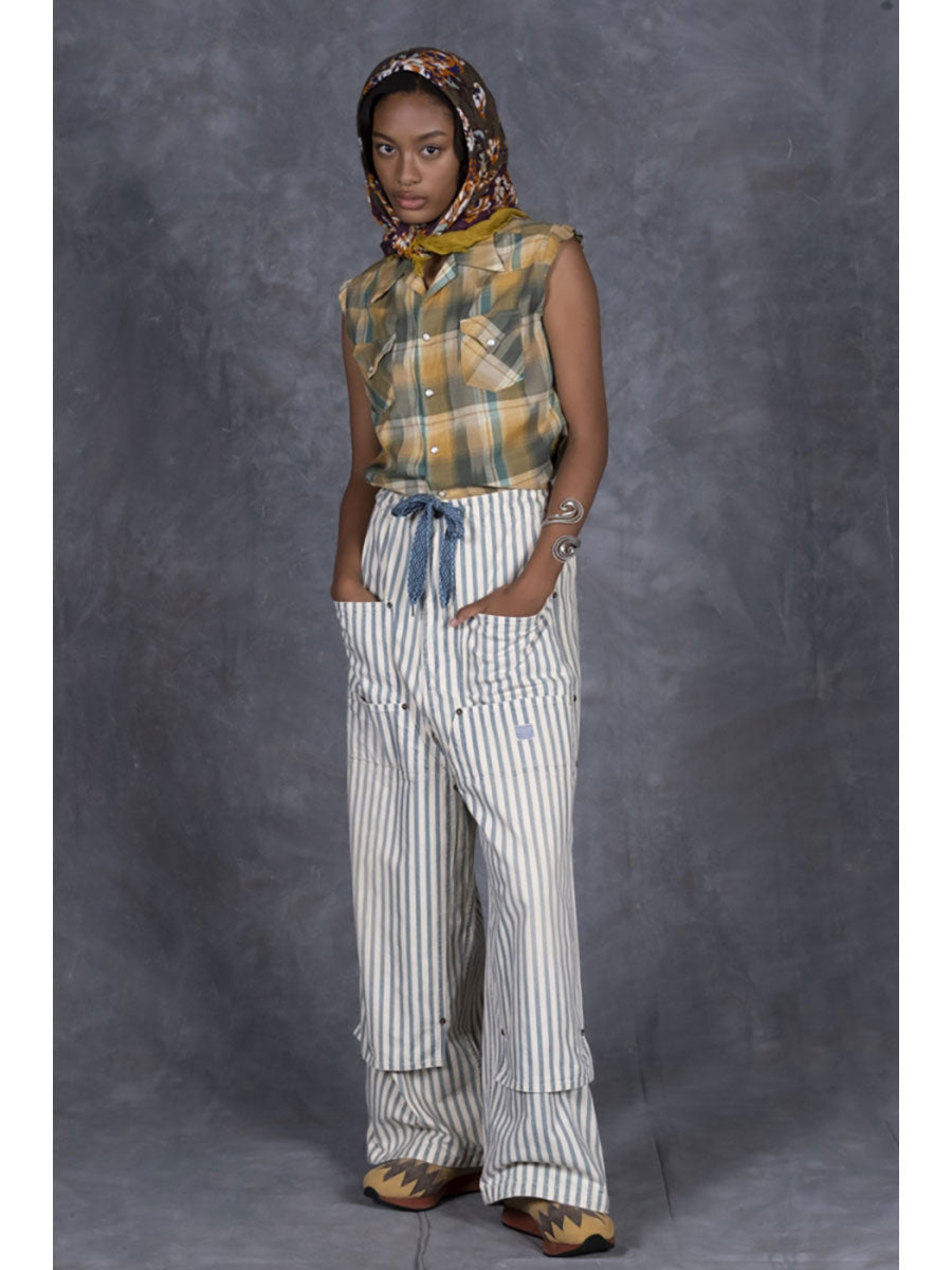9oz French Hickory W Knee Easy Baggy Pants