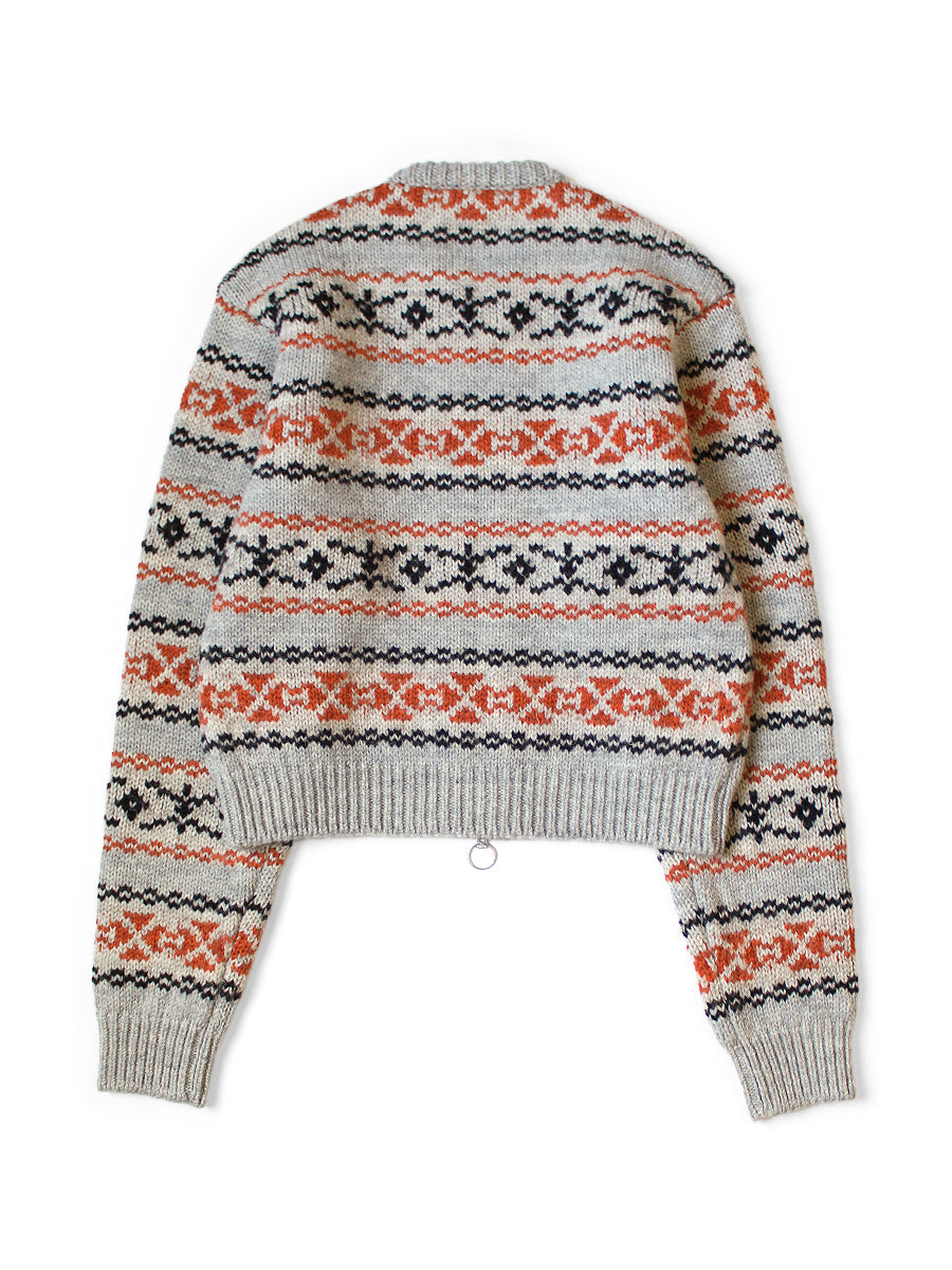 3G Wool Yellowknife Fair Isle ZIP Short...