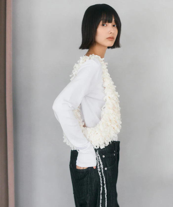 Tape Yarn Hand Knitted Bustier