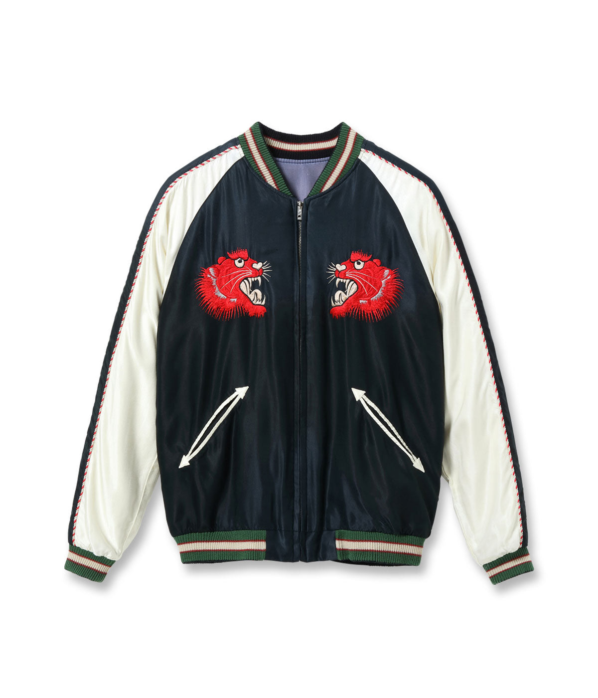 Mid 1950s Style Acetate Souvenir Jacket “RED TIGER” × “EAGLE” (AGING MODEL)