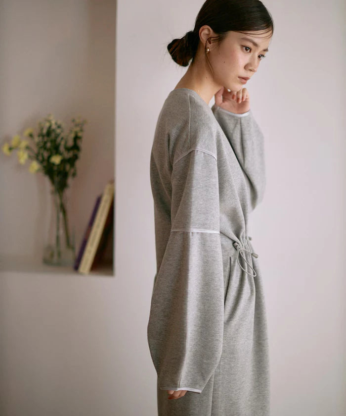 Cocoon Sleeve Damboru Sweat One-Piece / Spindle