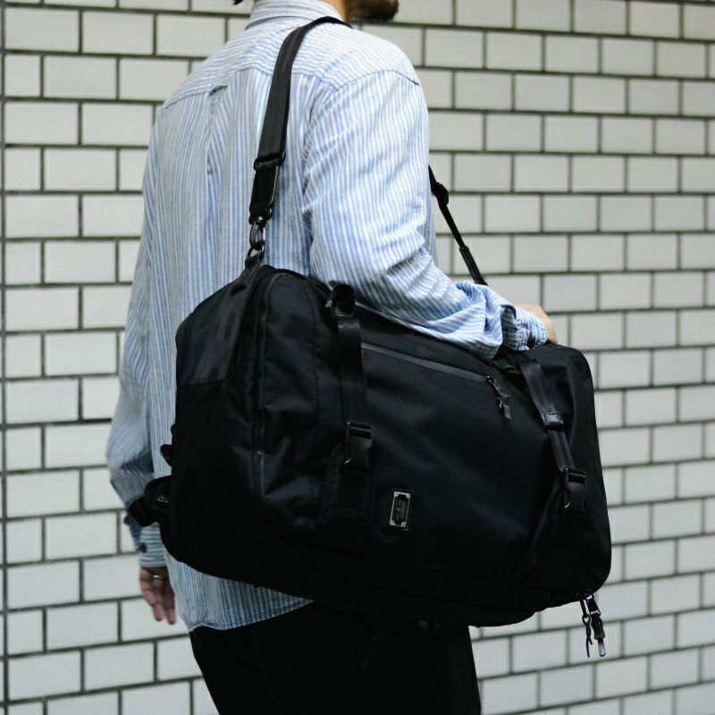 CORDURA DOBBY 305D 3WAY BACK PACK sizeL/BLACK