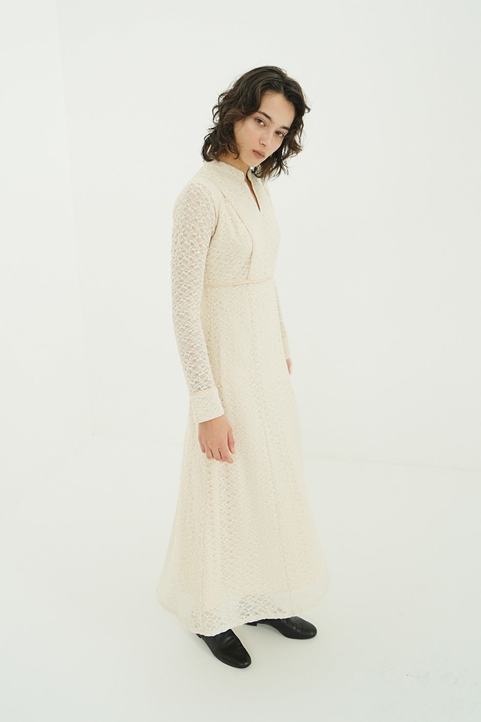 PIPING LINE LACE ONE PIECE