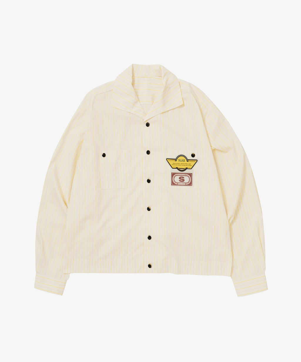 rib blouson deadstock neon yellow stripe