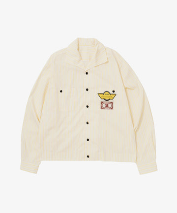 rib blouson deadstock neon yellow stripe