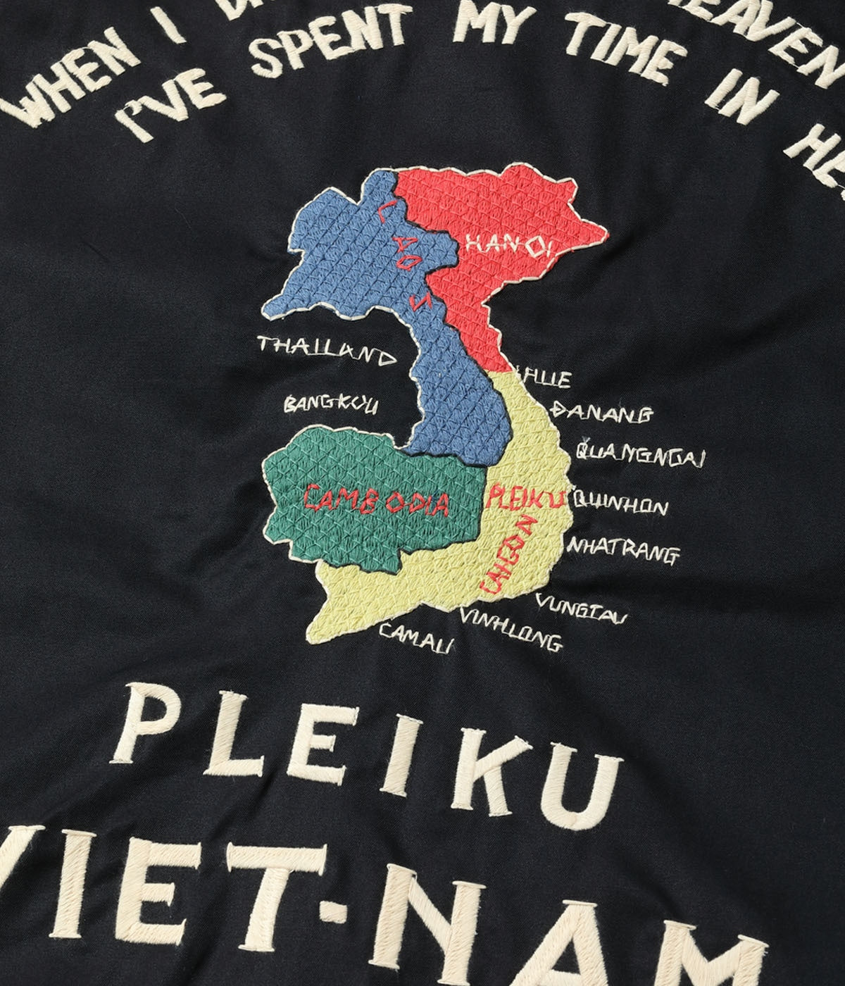 Mid 1960s Style Cotton Vietnam Jacket “VIETNAM MAP”