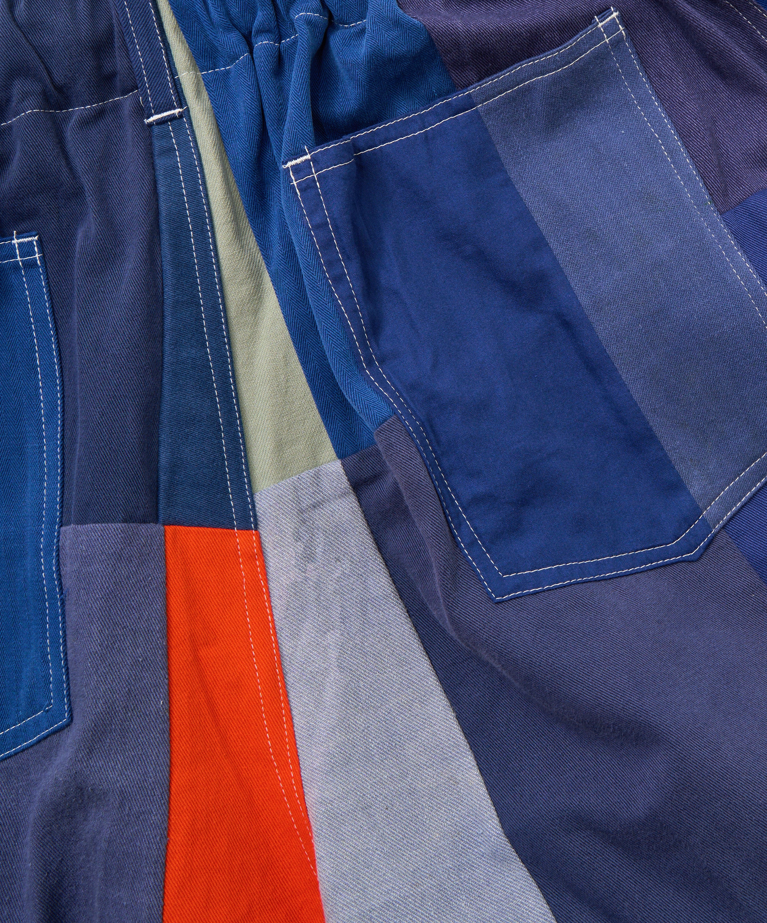 circular shorts bleu de travail five