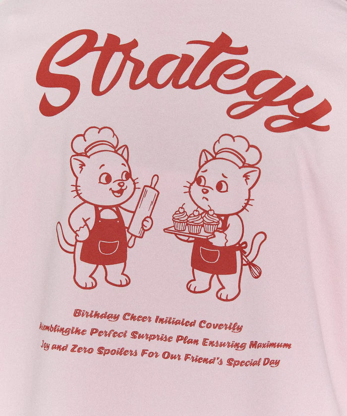 <Functional Material> STRATEGY Cat Print T-Shirt Limited Edition