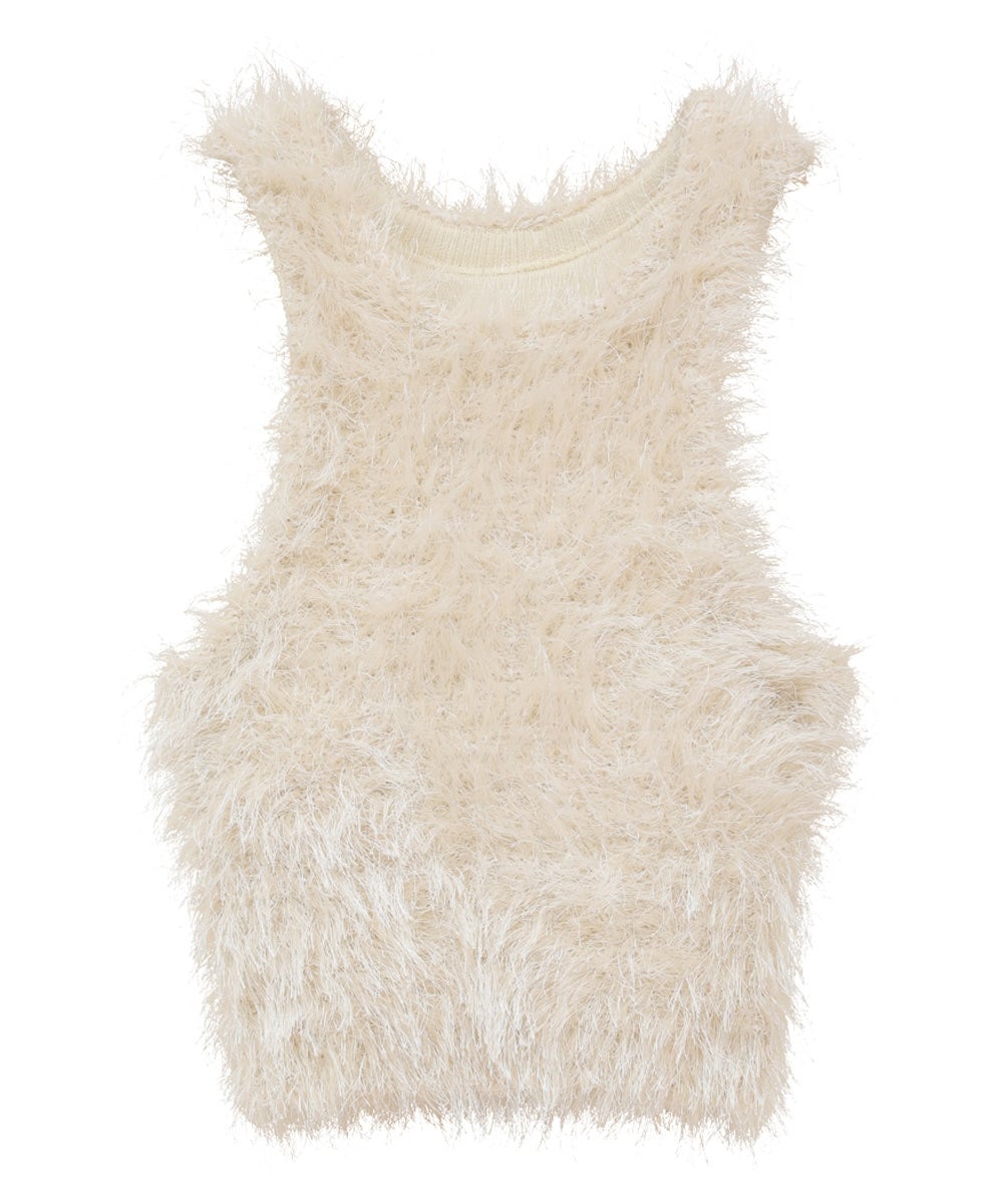 SHAGGY AMERICAN SLEEVE KNIT TOPS