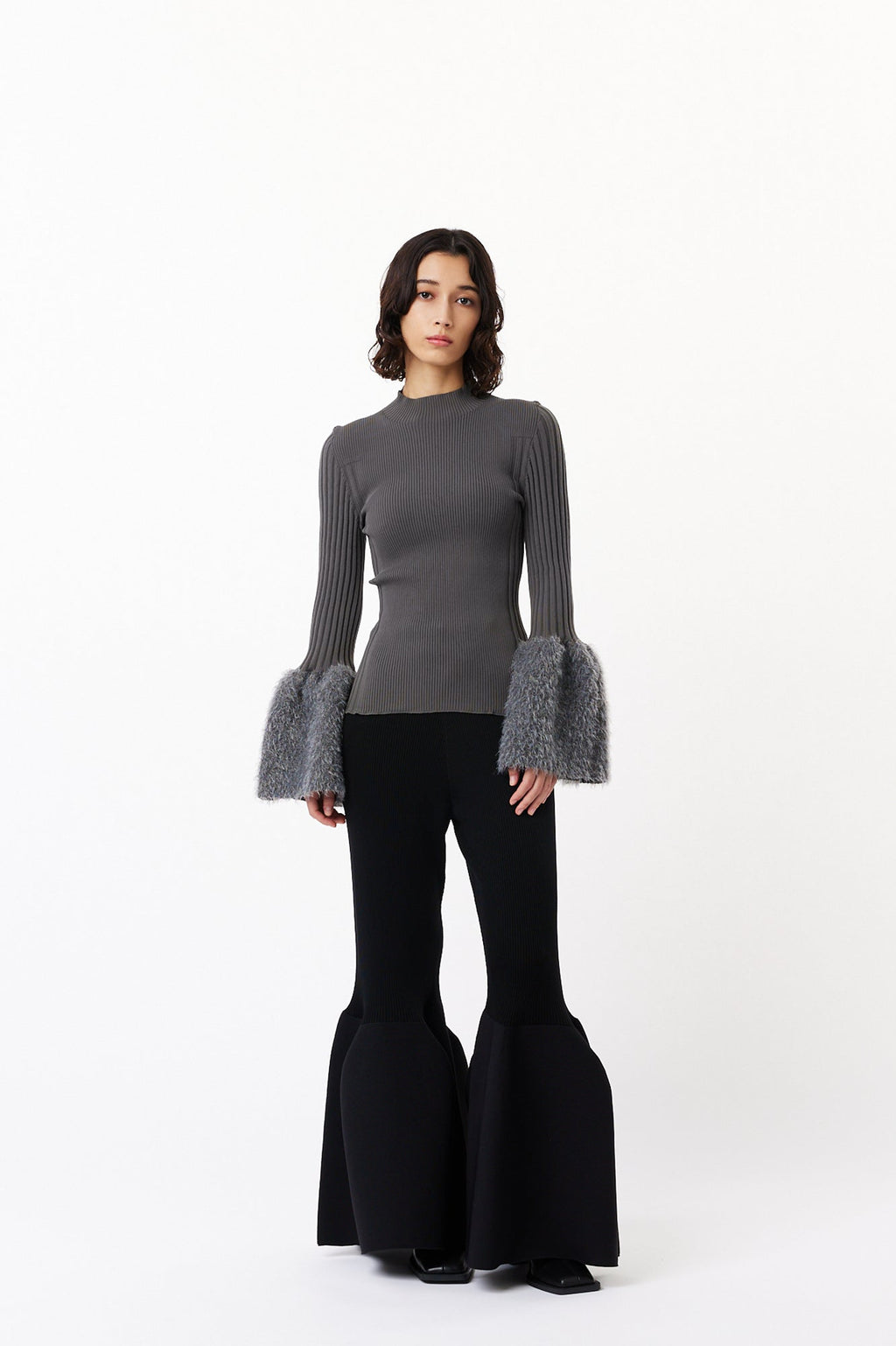 POTTERY CUPRO BELL BOTTOM PANTS