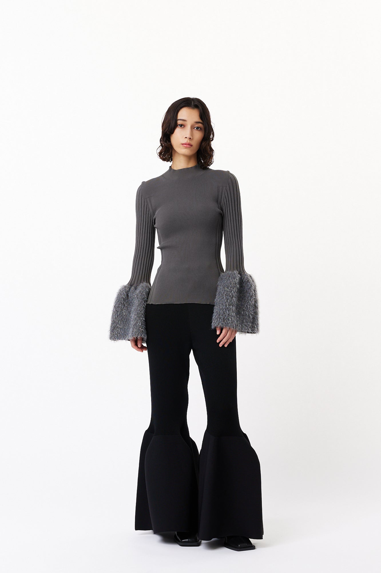 POTTERY CUPRO BELL BOTTOM PANTS