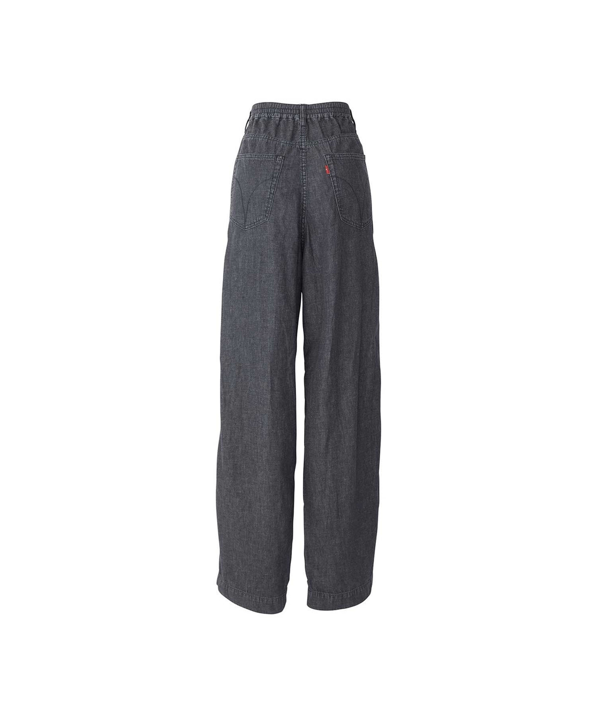 Cotton Linen Denim Tuck Pants