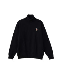 Vixen Girl Patch Turtle Neck Sweater