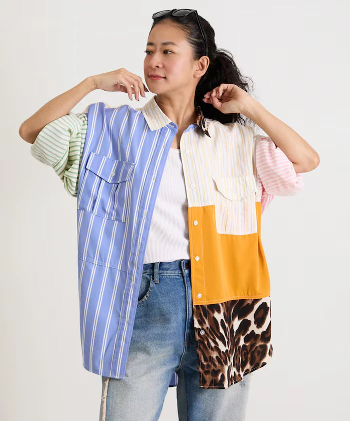 Patchwork Big Shirt