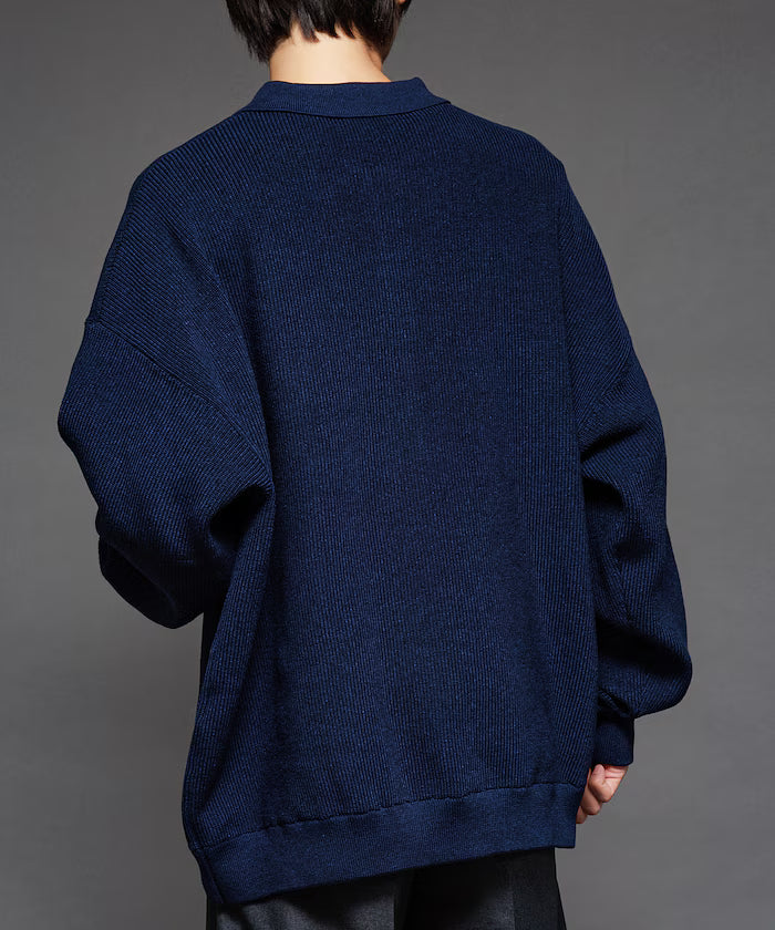 Relaxed Fit Cable Knit Polo Color Knit [Limited Release]