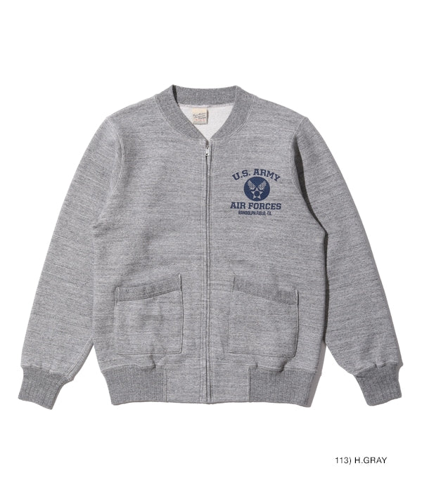 SET-IN ZIP SWEAT SHIRT ���U.S. ARMY AIR FORCES���